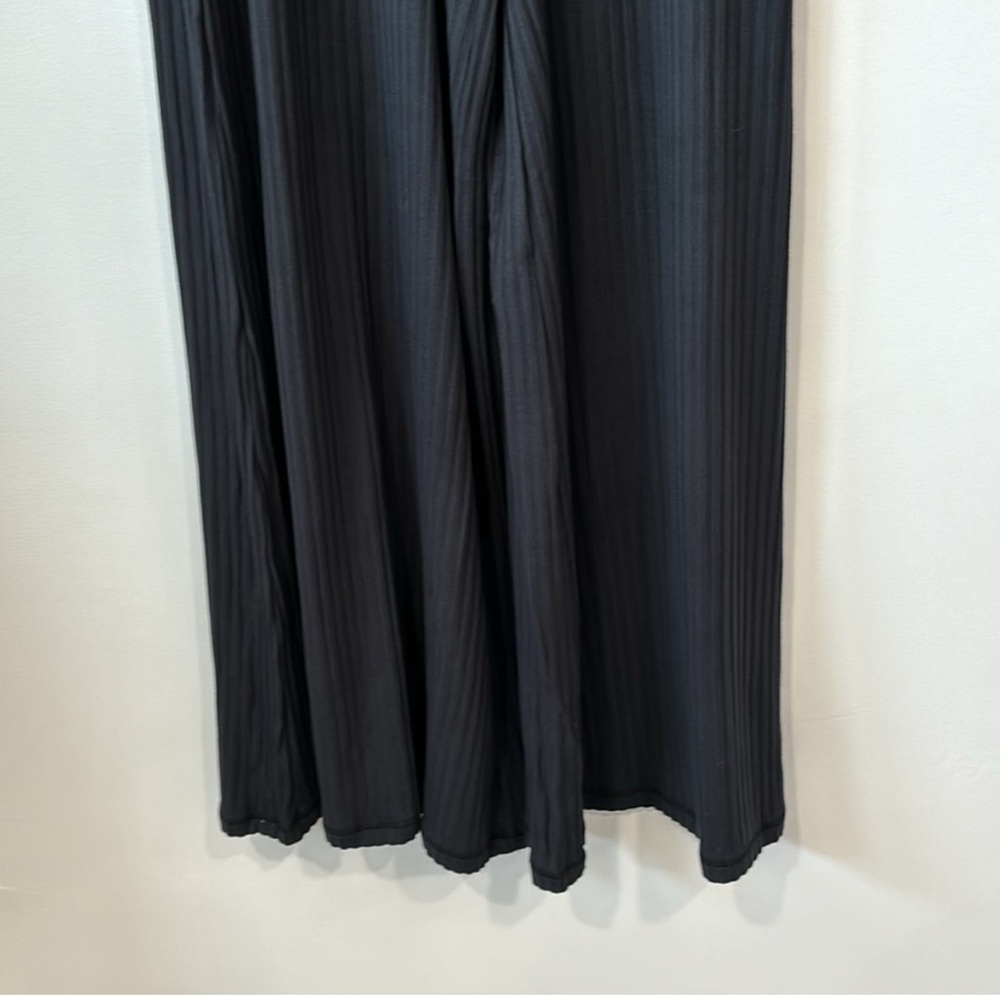 Free People Black Blissed Out Wide-Leg Women's Pants - Picture 6 of 8